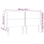 vidaXL Cabecero con luces LED tela gris oscuro 180x5x118/128 cm vidaXL Cabecero con luces LED tela gris oscuro 180x5x118/128 cm