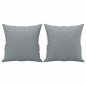 vidaXL Juego de sofás con cojines 2 piezas tela gris claro vidaXL Juego de sofás con cojines 2 piezas tela gris claro