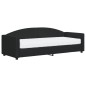 vidaXL Sofá cama con colchón tela negro 80x200 cm vidaXL Sofá cama con colchón tela negro 80x200 cm
