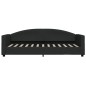 vidaXL Sofá cama con colchón tela negro 80x200 cm vidaXL Sofá cama con colchón tela negro 80x200 cm