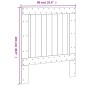 vidaXL Cabecero de madera maciza de pino 90x104 cm vidaXL Cabecero de madera maciza de pino 90x104 cm
