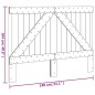vidaXL Cabecero de madera maciza de pino 140x104 cm vidaXL Cabecero de madera maciza de pino 140x104 cm
