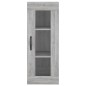 vidaXL Aparador alto madera contrachapada gris Sonoma 34,5x34x180 cm vidaXL Aparador alto madera contrachapada gris Sonoma 34,5x34x180 cm