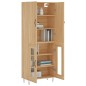 vidaXL Aparador alto madera contrachapada color roble 69,5x34x180 cm