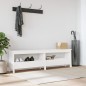 vidaXL Banco de recibidor madera maciza de pino blanco 160x28x45 cm vidaXL Banco de recibidor madera maciza de pino blanco 160x28x45 cm