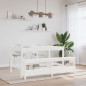 vidaXL Banco de recibidor madera maciza de pino blanco 160x28x45 cm vidaXL Banco de recibidor madera maciza de pino blanco 160x28x45 cm