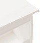 vidaXL Banco de recibidor madera maciza de pino blanco 160x28x45 cm vidaXL Banco de recibidor madera maciza de pino blanco 160x28x45 cm