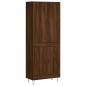 vidaXL Aparador alto madera contrachapada marrón roble 69,5x34x180 cm vidaXL Aparador alto madera contrachapada marrón roble 69,5x34x180 cm
