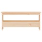 vidaXL Banco de recibidor madera maciza de pino 100x28x45 cm vidaXL Banco de recibidor madera maciza de pino 100x28x45 cm