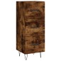 vidaXL Aparador de madera contrachapada roble ahumado 34,5x34x180 cm vidaXL Aparador de madera contrachapada roble ahumado 34,5x34x180 cm