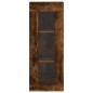 vidaXL Aparador de madera contrachapada roble ahumado 34,5x34x180 cm vidaXL Aparador de madera contrachapada roble ahumado 34,5x34x180 cm