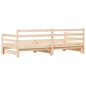 vidaXL Sofá cama nido madera maciza de pino 90x200 cm