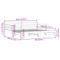 vidaXL Sofá cama nido madera maciza de pino 90x200 cm