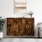 vidaXL Armarios de pared 2 uds madera de ingeniería roble ahumado vidaXL Armarios de pared 2 uds madera de ingeniería roble ahumado