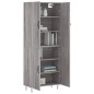 vidaXL Aparador alto madera contrachapada gris sonoma 69,5x34x180 cm vidaXL Aparador alto madera contrachapada gris sonoma 69,5x34x180 cm