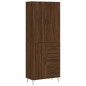 vidaXL Aparador alto madera contrachapada marrón roble 69,5x34x180 cm vidaXL Aparador alto madera contrachapada marrón roble 69,5x34x180 cm