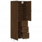 vidaXL Aparador alto madera contrachapada marrón roble 69,5x34x180 cm vidaXL Aparador alto madera contrachapada marrón roble 69,5x34x180 cm