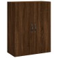 vidaXL Aparador alto madera contrachapada marrón roble 69,5x34x180 cm vidaXL Aparador alto madera contrachapada marrón roble 69,5x34x180 cm