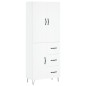 vidaXL Aparador alto madera contrachapada blanco 69,5x34x180 cm vidaXL Aparador alto madera contrachapada blanco 69,5x34x180 cm