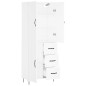 vidaXL Aparador alto madera contrachapada blanco 69,5x34x180 cm vidaXL Aparador alto madera contrachapada blanco 69,5x34x180 cm