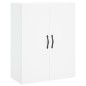 vidaXL Aparador alto madera contrachapada blanco 69,5x34x180 cm vidaXL Aparador alto madera contrachapada blanco 69,5x34x180 cm