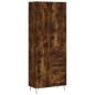 vidaXL Aparador alto madera contrachapada roble ahumado 69,5x34x180 cm vidaXL Aparador alto madera contrachapada roble ahumado 69,5x34x180 cm