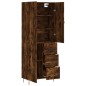 vidaXL Aparador alto madera contrachapada roble ahumado 69,5x34x180 cm vidaXL Aparador alto madera contrachapada roble ahumado 69,5x34x180 cm