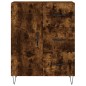 vidaXL Aparador alto madera contrachapada roble ahumado 69,5x34x180 cm vidaXL Aparador alto madera contrachapada roble ahumado 69,5x34x180 cm