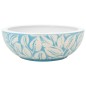 vidaXL Lavabo sobre encimera redondo cerámica blanco y azul Φ41x14 cm vidaXL Lavabo sobre encimera redondo cerámica blanco y azul Φ41x14 cm