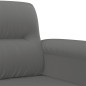 vidaXL Sofá de 3 plazas de tela de microfibra gris oscuro 180 cm vidaXL Sofá de 3 plazas de tela de microfibra gris oscuro 180 cm