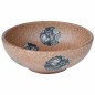 vidaXL Lavabo sobre encimera redondo cerámica marrón y azul Φ41x14 cm vidaXL Lavabo sobre encimera redondo cerámica marrón y azul Φ41x14 cm