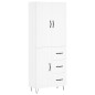 vidaXL Aparador alto madera contrachapada blanco 69,5x34x180 cm vidaXL Aparador alto madera contrachapada blanco 69,5x34x180 cm