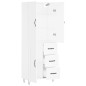 vidaXL Aparador alto madera contrachapada blanco 69,5x34x180 cm vidaXL Aparador alto madera contrachapada blanco 69,5x34x180 cm