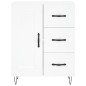vidaXL Aparador alto madera contrachapada blanco 69,5x34x180 cm vidaXL Aparador alto madera contrachapada blanco 69,5x34x180 cm