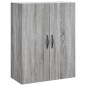 vidaXL Aparador alto madera contrachapada gris sonoma 69,5x34x180 cm vidaXL Aparador alto madera contrachapada gris sonoma 69,5x34x180 cm