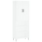 vidaXL Aparador alto madera contrachapada blanco 69,5x34x180 cm vidaXL Aparador alto madera contrachapada blanco 69,5x34x180 cm
