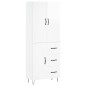 vidaXL Aparador alto madera contrachapada blanco brillo 69,5x34x180 cm vidaXL Aparador alto madera contrachapada blanco brillo 69,5x34x180 cm
