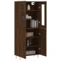 vidaXL Aparador alto madera contrachapada marrón roble 69,5x34x180 cm vidaXL Aparador alto madera contrachapada marrón roble 69,5x34x180 cm