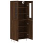 vidaXL Aparador alto madera contrachapada marrón roble 69,5x34x180 cm vidaXL Aparador alto madera contrachapada marrón roble 69,5x34x180 cm