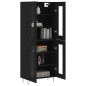 vidaXL Aparador alto madera contrachapada negro 69,5x34x180 cm vidaXL Aparador alto madera contrachapada negro 69,5x34x180 cm