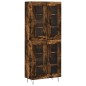 vidaXL Aparador alto madera contrachapada roble ahumado 69,5x34x180 cm vidaXL Aparador alto madera contrachapada roble ahumado 69,5x34x180 cm
