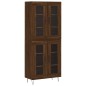 vidaXL Aparador alto madera contrachapada marrón roble 69,5x34x180 cm vidaXL Aparador alto madera contrachapada marrón roble 69,5x34x180 cm