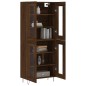 vidaXL Aparador alto madera contrachapada marrón roble 69,5x34x180 cm vidaXL Aparador alto madera contrachapada marrón roble 69,5x34x180 cm