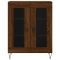 vidaXL Aparador alto madera contrachapada marrón roble 69,5x34x180 cm vidaXL Aparador alto madera contrachapada marrón roble 69,5x34x180 cm