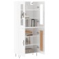 vidaXL Aparador alto madera contrachapada blanco brillo 69,5x34x180 cm vidaXL Aparador alto madera contrachapada blanco brillo 69,5x34x180 cm