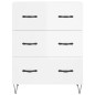 vidaXL Aparador alto madera contrachapada blanco brillo 69,5x34x180 cm vidaXL Aparador alto madera contrachapada blanco brillo 69,5x34x180 cm