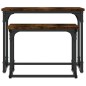 vidaXL Mesa de centro apilable 2 pzas madera ingeniería roble ahumado vidaXL Mesa de centro apilable 2 pzas madera ingeniería roble ahumado