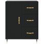 vidaXL Aparador alto madera contrachapada negro 69,5x34x180 cm vidaXL Aparador alto madera contrachapada negro 69,5x34x180 cm