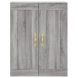 vidaXL Aparador alto madera contrachapada gris sonoma 69,5x34x180 cm vidaXL Aparador alto madera contrachapada gris sonoma 69,5x34x180 cm