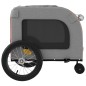 vidaXL Remolque de bicicleta mascotas hierro tela Oxford rojo gris vidaXL Remolque de bicicleta mascotas hierro tela Oxford rojo gris